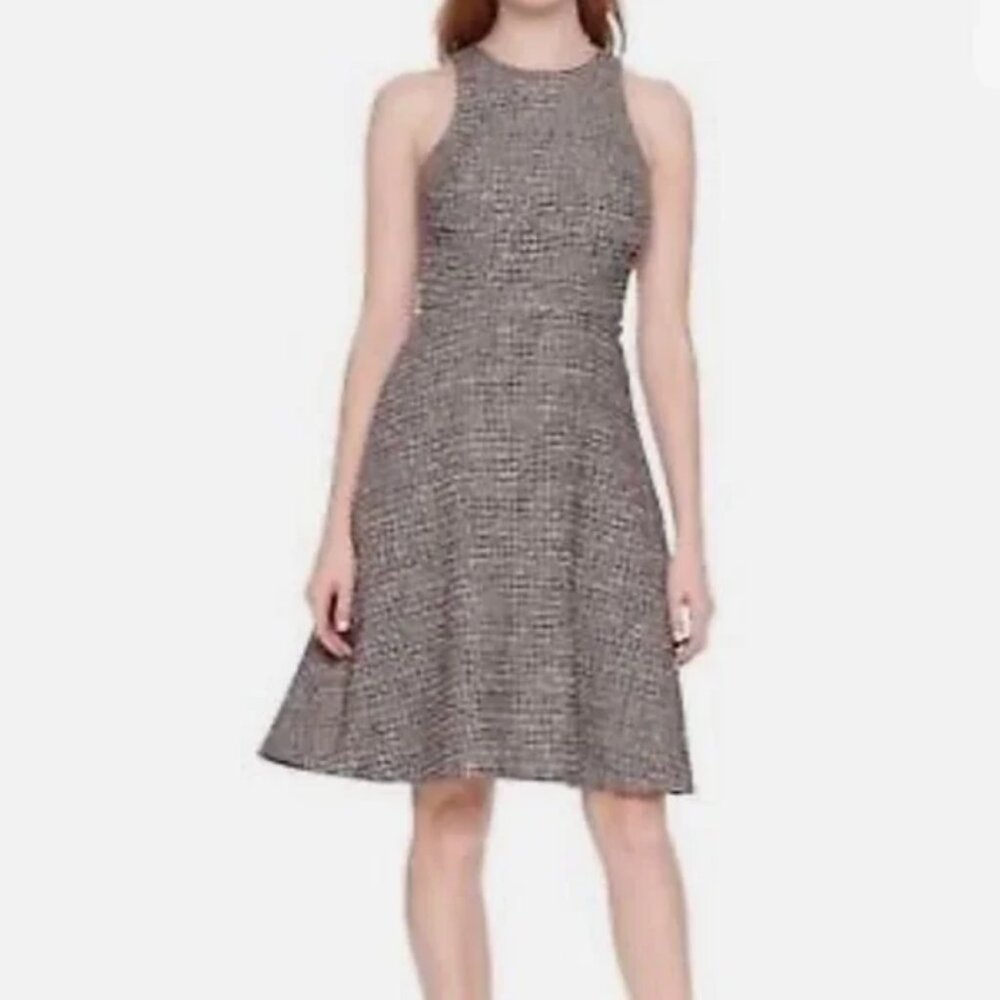 BANANA REPUBLIC Tweed Fit-and-Flare Dress Size 0